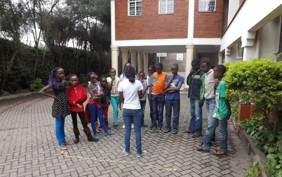 Teambuilding activities during the seminar, Bellevue School