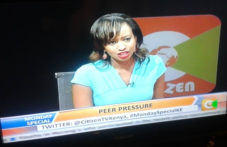 Janet Mbugua, hosting Bellevue student & parent on Citizen TV