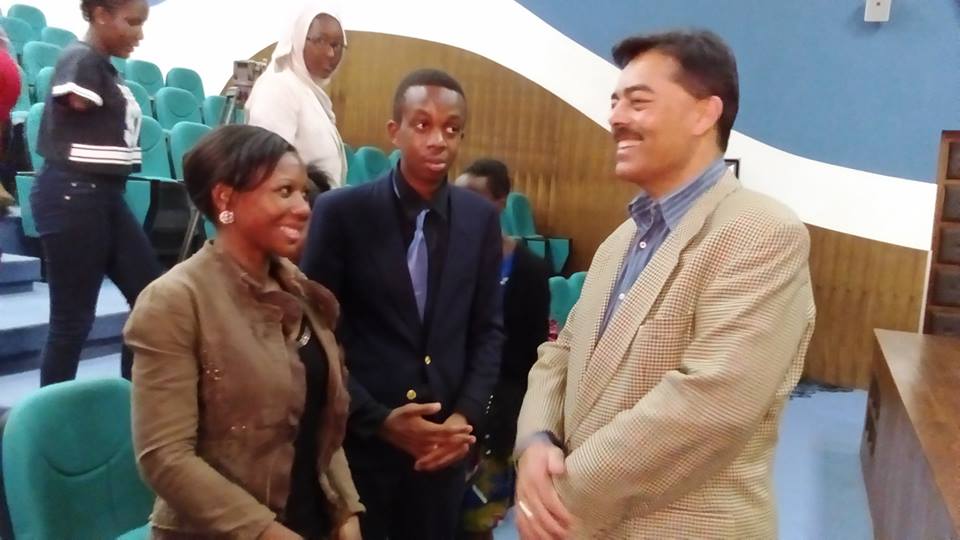 Dr. Vimal Shah, CEO Bidco Africa Ltd. with Robin Muraya and Jennie Kato at the annual "Mentoring Future Leaders" Seminars