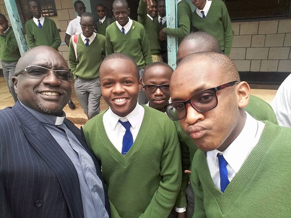Alliance High School; An honour to be with James Theuri whom we first engaged as a Std. 7 pupil at Acacia School, Kitengela!